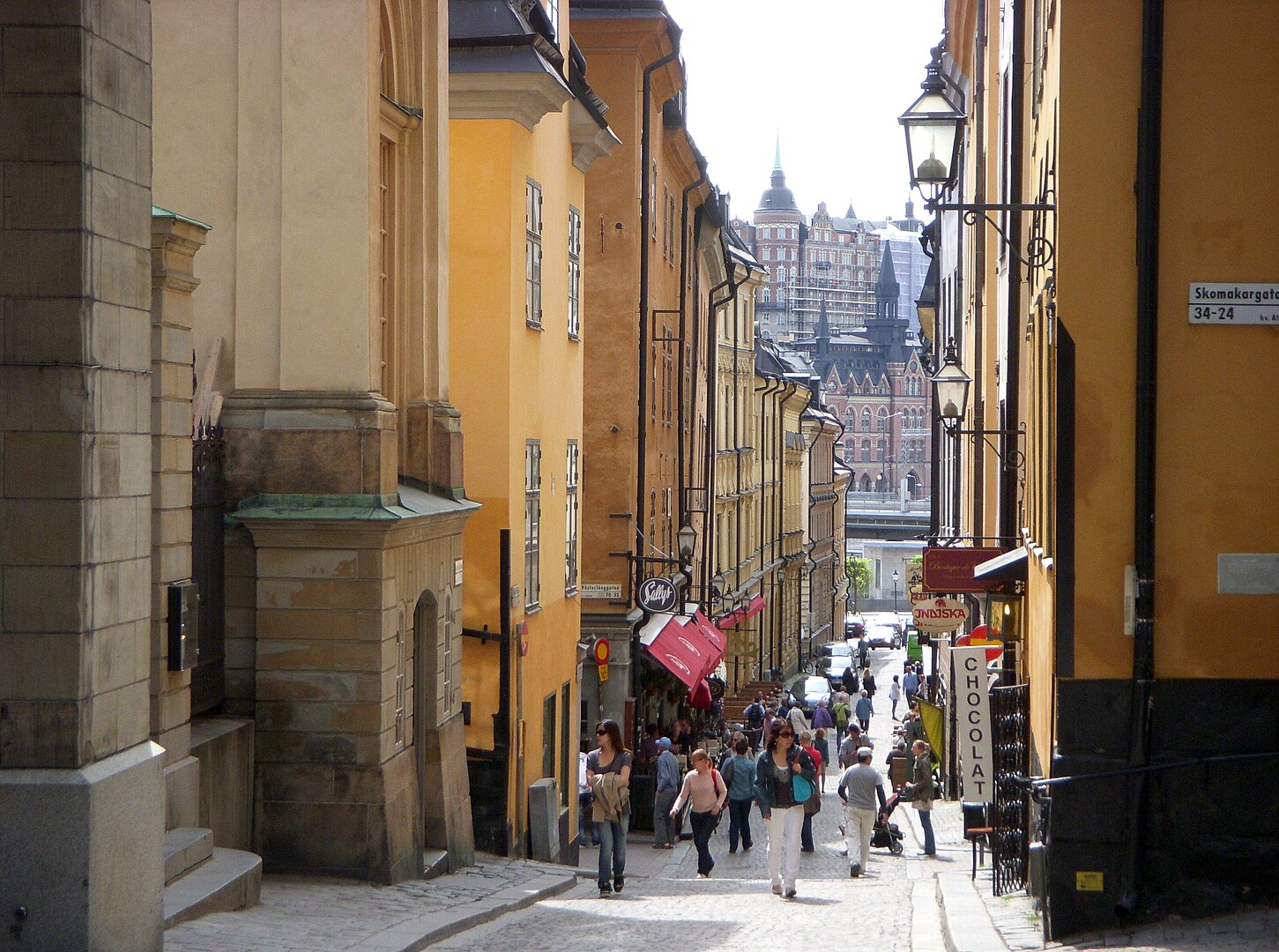 Besöksdestinationen Tyskabrinken i Gamla Stan i Stockholm innerstan
